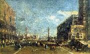 Francesco Guardi The Little Square of St. Marcus oil painting reproduction